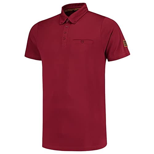 Tricorp 204001 Premium Button-Down-Kragen Poloshirt, 50% Polyester/50% Polyester, CoolDry, 180g/m², Bordeaux, Größe XS von Haas F1 Team