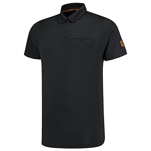 Tricorp 204001 Premium Button-Down-Kragen Poloshirt, 50% Polyester/50% Polyester, CoolDry, 180g/m², Schwarz, Größe XL Tricorp 204001 Premium Button-Down-Kragen Poloshirt, 50% Polyester/50% Polyester, CoolDry, 180g/m², Schwarz, Größe XL von Haas F1 Team