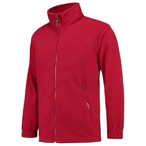 Tricorp 301002 Casual Fleece-Jacke, 100% Polyester, 320g/m², Rot, Größe 4XL von Haas F1 Team