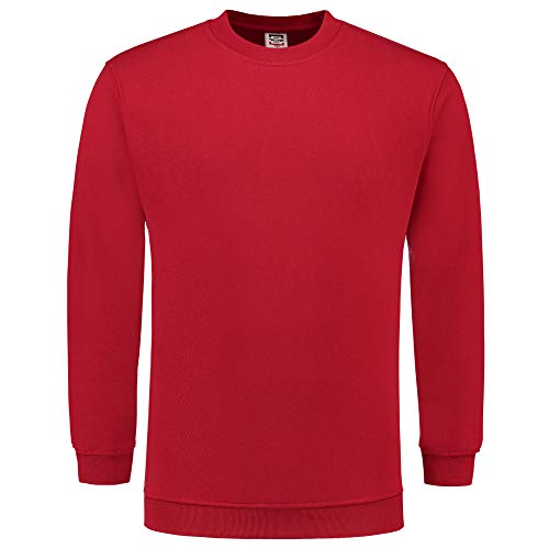 Tricorp 301008 Casual Sweatshirt, 60% Gekämmte Baumwolle/40% Polyester, 280g/m², Rot, Größe XL von Haas F1 Team