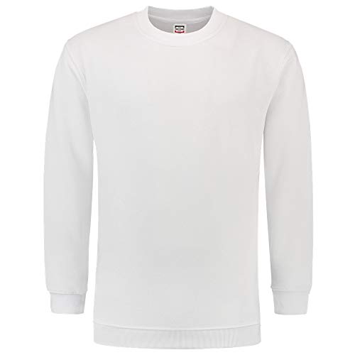 Tricorp 301008 Casual Sweatshirt, 60% Gekämmte Baumwolle/40% Polyester, 280g/m², Weiß, Größe 3XL von Haas F1 Team