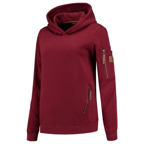 Tricorp 304006 Premium Damen Hoodie, 80% Baumwolle/20% Polyester, 300g/m², Bordeaux, Größe L von Haas F1 Team