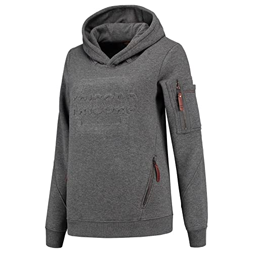 Tricorp 304007 Premium Logo Damen Hoodie, 80% Baumwolle/20% Polyester, 300g/m², Stein-Melange, Größe S Tricorp 304007 Premium Logo Damen Hoodie, 80% Baumwolle/20% Polyester, 300g/m², Stein-Melange, Größe S von Tricorp