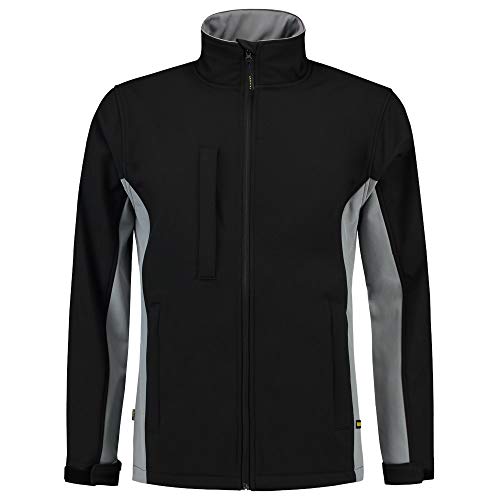 Tricorp 402002 Workwear Bicolor Softshelljacke, 100% Polyester + PU Membran, 340g/m², Schwarzgrau, Größe 7XL von Haas F1 Team
