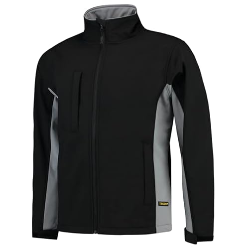 Tricorp 402002 Workwear Bicolor Softshelljacke, 100% Polyester + PU Membran, 340g/m², Schwarzgrau, Größe XXS von Haas F1 Team