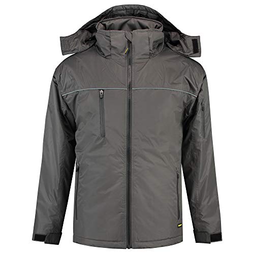 Tricorp 402004 Workwear Midi Parka, 100% Polyester + PU-Beschichtung, 160g/m², Dunkelgrau, Größe L von Haas F1 Team