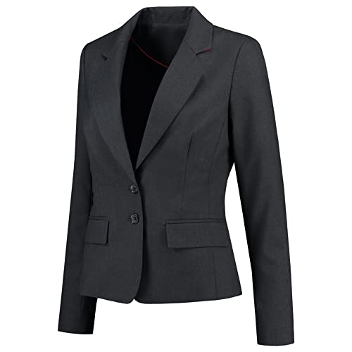 Tricorp 405001 Corporate Damen Blazer, 70% Wolle/30% Polyester, 180g/m², Grau, Größe 42 Tricorp 405001 Corporate Damen Blazer, 70% Wolle/30% Polyester, 180g/m², Grau, Größe 42 von Haas F1 Team
