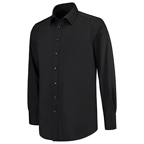 Tricorp 705006 Corporate Stretch Hemd, 68% Baumwolle/29% Polyester/3% Elastan, 110g/m², Schwarz, Größe 47/5 Tricorp 705006 Corporate Stretch Hemd, 68% Baumwolle/29% Polyester/3% Elastan, 110g/m², Schwarz, Größe 47/5 von Haas F1 Team