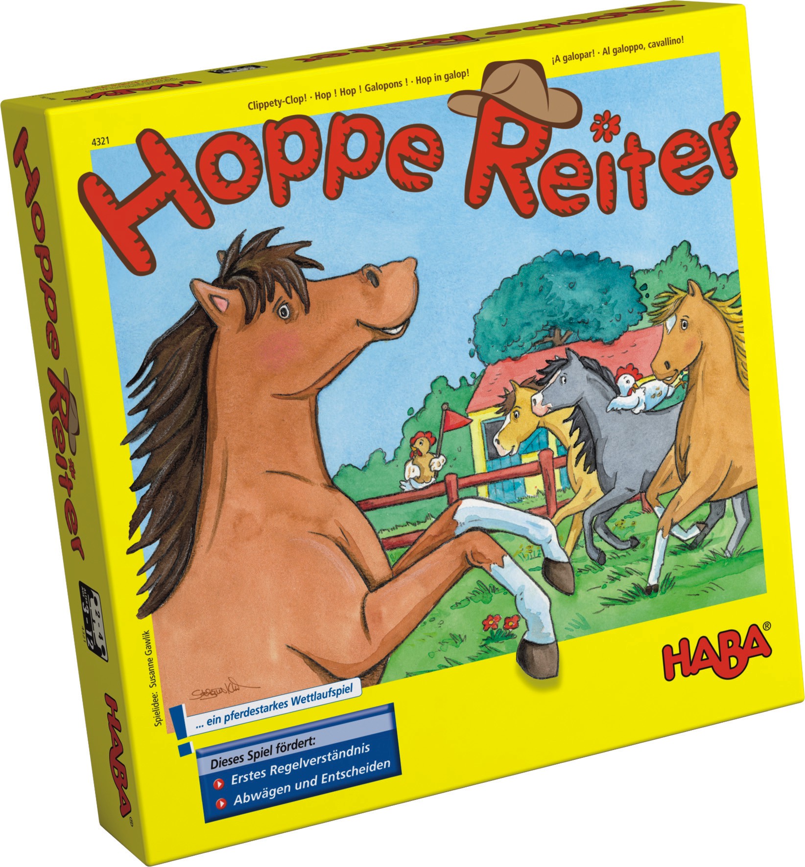 Hoppe Reiter Pferdestarkes Wettlaufspiel von Haba