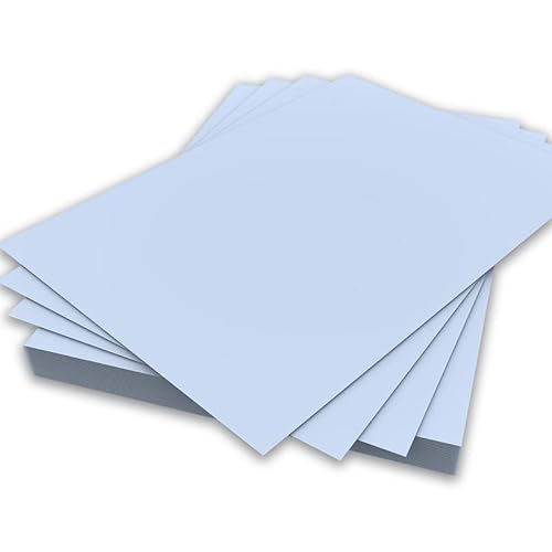 A4-Papier, hellblau, 80 g/m², doppelseitiges Druckerpapier, Kopierer, Origami, Flyer, Zeichnen, Schule, Büro, Druck, 210 mm x 297 mm (A4-Papier, 80 g/m², 250 Blatt) von Habercrafts