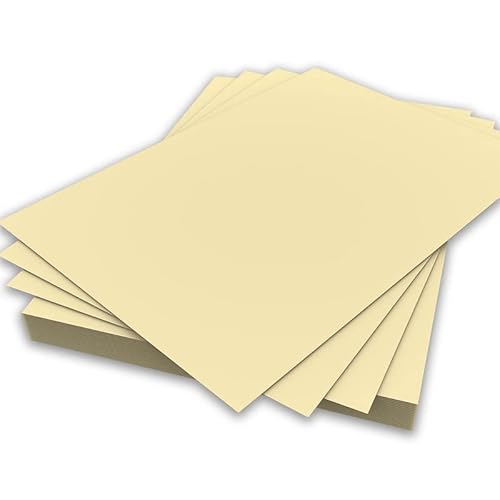 A4-Papier, zitronengelb, 80 g/m², doppelseitiges Druckerpapier, Kopierer, Origami, Flyer, Zeichnen, Schule, Büro, Druck, 210 mm x 297 mm (A4, zitronengelbes Papier, 80 g/m², 50 Blatt) von Habercrafts