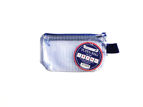 Mini Tuff Bag Zip Wallet Clear Plastic Wallets Zip Pouch File Pencil Case Folder Water Resistant Reinforced Heavy Duty Mesh Bags (Mini - 1 Pack) von Habercrafts