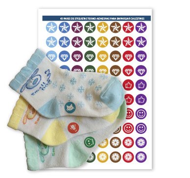 Etiketten zum Markieren Ihrer Socken-Paare. (MODELL 3) von Haberdashery Online