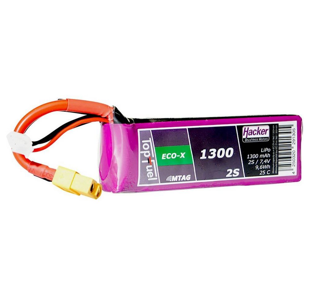 Hacker 7.4 V 1300 mAh 25C LiPo-Akku Akku von Hacker