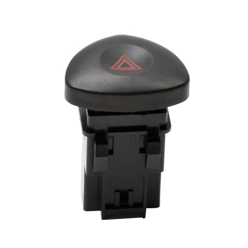 Auto Hazard Notfall Licht Blinker Schalter Taste für RENAULT CLIO ALL MODELS 8200634256 8200442743 8200060036 8200442723 (Schwarz) von Hacreyatu