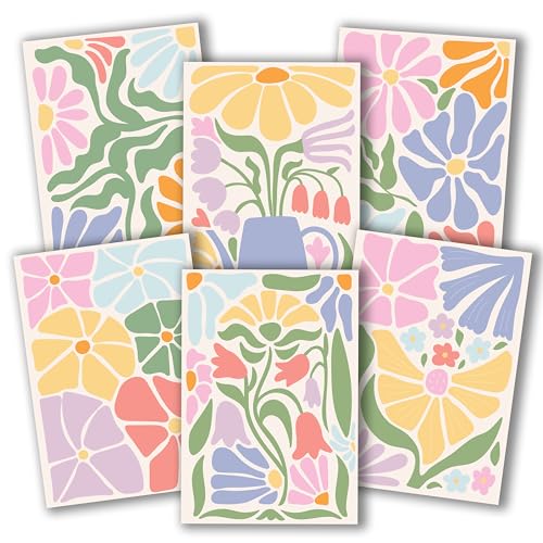 Blanko-Karten und Umschläge, 10,2 x 15,2 cm, Grußkarten mit Umschlägen, Großpackung, Notizkarten, Schreibwaren-Set, Schreibwaren-Karten, Grußkarten-Set – Blumenmotiv Blanko-Karten und Umschläge, 10,2 x 15,2 cm, Grußkarten mit Umschlägen, Großpackung, Notizkarten, Schreibwaren-Set, Schreibwaren-Karten, Grußkarten-Set – Blumenmotiv von Hadley Designs