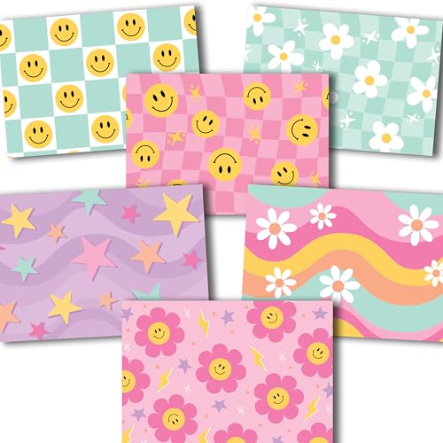 Blanko-Karten und Umschläge, 10,2 x 15,2 cm, Grußkarten mit Umschlägen, Großpackung, Notizkarten, Schreibwaren-Set, Schreibwaren-Karten, Grußkarten-Set – Retro-Thema Blanko-Karten und Umschläge, 10,2 x 15,2 cm, Grußkarten mit Umschlägen, Großpackung, Notizkarten, Schreibwaren-Set, Schreibwaren-Karten, Grußkarten-Set – Retro-Thema von Hadley Designs