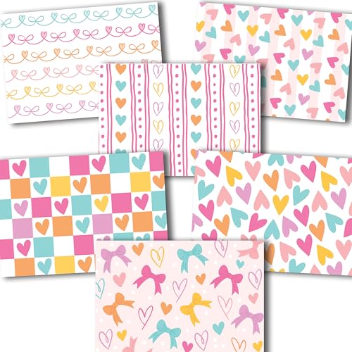 Blanko-Karten und Umschläge, 10,2 x 15,2 cm, Grußkarten mit Umschlägen, Großpackung, Notizkarten, Schreibwaren-Set, Schreibwaren-Karten, Grußkarten-Set – buntes Thema von Hadley Designs