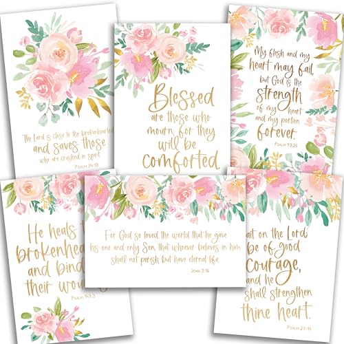 Hadley Designs Religiöse Trauerkarte für den Verlust eines geliebten Menschen - 24 christliche Trauerkarten mit Umschlägen, Sorry for Your Loss Card, Beileidsgrußkarten - Blumenmotiv Hadley Designs Religiöse Trauerkarte für den Verlust eines geliebten Menschen - 24 christliche Trauerkarten mit Umschlägen, Sorry for Your Loss Card, Beileidsgrußkarten - Blumenmotiv von Hadley Designs