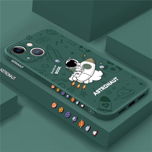 Hadwii Hülle für iPhone 14 Pro Max Handyhülle mit 1 Schutzfolie Kameraschutz Niedliche Grün Muster Dünn Weiche Stoßfest Bumper Schutzhülle Shockproof Fallschutz iPhone 14 Pro Max Case von Hadwii