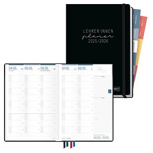 Häfft® Verlag Lehrerkalender August 2025 - Juli 2026 schwarz von Häfft® Verlag