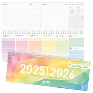 Häfft® Verlag Tischquerkalender Rainbow 2025/2026 von Häfft® Verlag