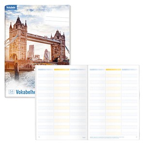 Häfft® Verlag Vokabelheft 3-spaltig Lineatur 53 liniert DIN A5 ohne Rand, 64 Blatt von Häfft® Verlag