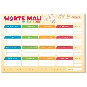 Häfft® Verlag Worte mal! Spielblock von Häfft® Verlag