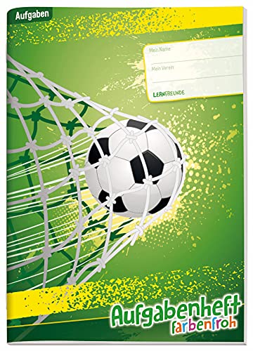 Aufgabenheft Farbenfroh A6 [Fußball] by Häfft Hausaufgabenheft für EIN Schuljahr|ohne Datumbindung| nachhaltig & klimaneutral von Häfft