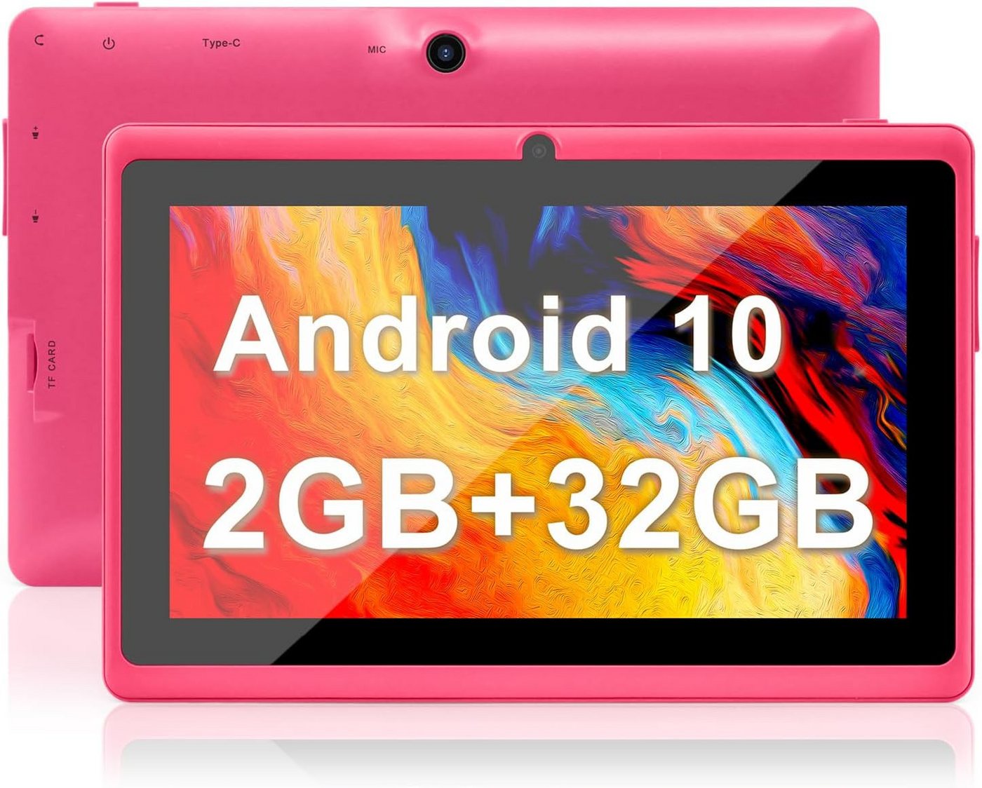 Haehne Fur kinder Tablet (7", 32 GB, Android 10 GO, mit Quad Core Prozessor, 1024 * 600 HD IPS, WiFi, 2500mAh, Bluetooth) von Haehne
