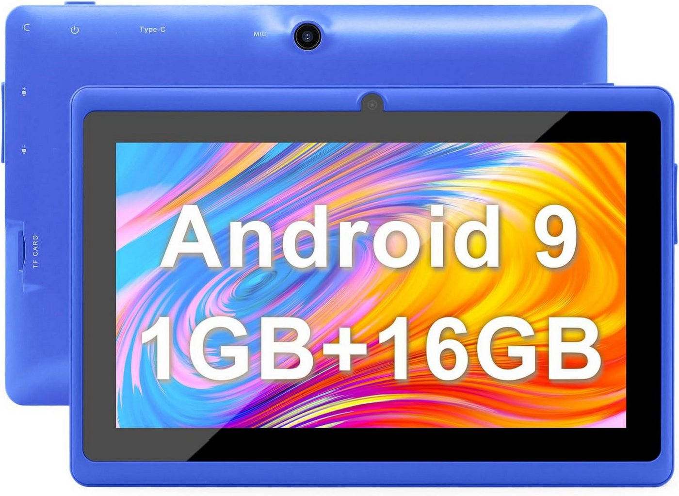 Haehne Quad Core Prozessor 1GB RAM 2500mAh Tablet (7", 16 GB, Android 9, Vielseitiges Gerät für Arbeit, Unterhaltung und unterwegs) von Haehne