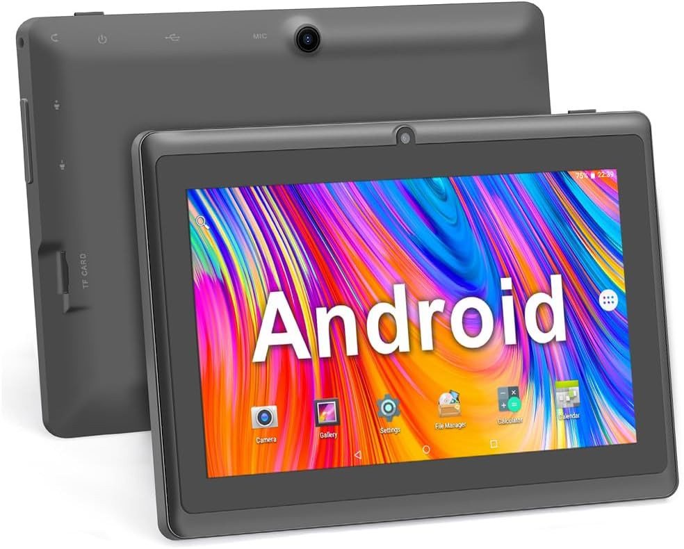Haehne für Erwachsener Kinder Tablet (7", 8 GB, Android 5.0, mit A33 Quad Core, Dual Kameras, WiFi, Bluetooth) von Haehne