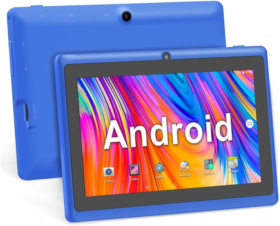 Haehne für Erwachsener Kinder Tablet (7", 8 GB, Android 5.0, mit A33 Quad Core, Dual Kameras, WiFi, Bluetooth) von Haehne