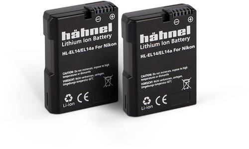 Hähnel Fototechnik HL-EL14a, 2er Kamera-Akku ersetzt Original-Akku (Kamera) EN-EL14, EN-EL14a 7.4V von Hähnel Fototechnik