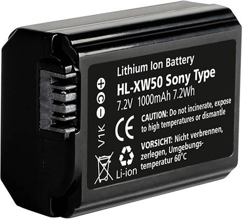 Hähnel Fototechnik HL-XW50 Kamera-Akku ersetzt Original-Akku (Kamera) NP-FW50 7.2V 1000 mAh von Hähnel Fototechnik