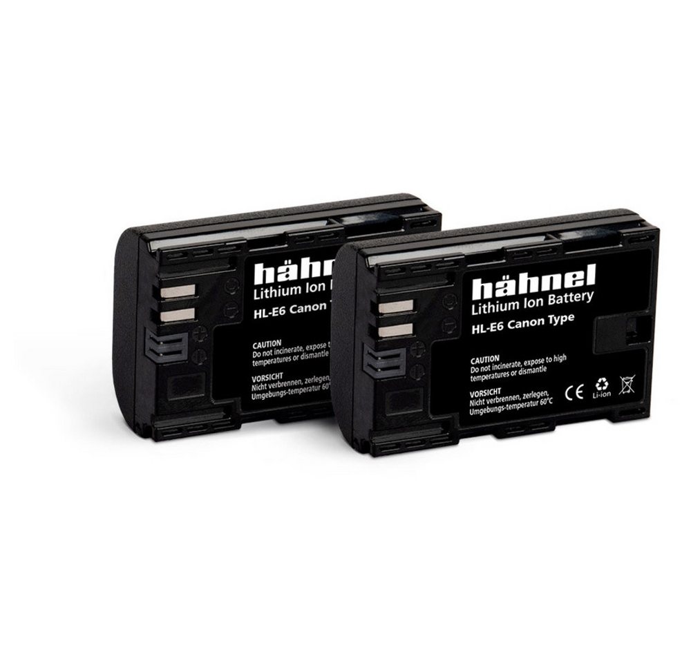 Hähnel Fototechnik Hähnel Fototechnik HL-E6, 2er Kamera-Akku ersetzt Original-Akku (Kamer Kamera-Akku 1650 mAh (7.20 V) von Hähnel Fototechnik