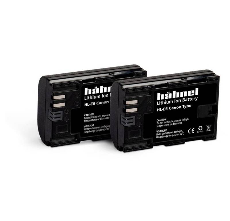 Hähnel Fototechnik Hähnel Fototechnik HL-E6, 2er Kamera-Akku ersetzt Original-Akku (Kamer Kamera-Akku 1650 mAh (7.20 V) von Hähnel Fototechnik