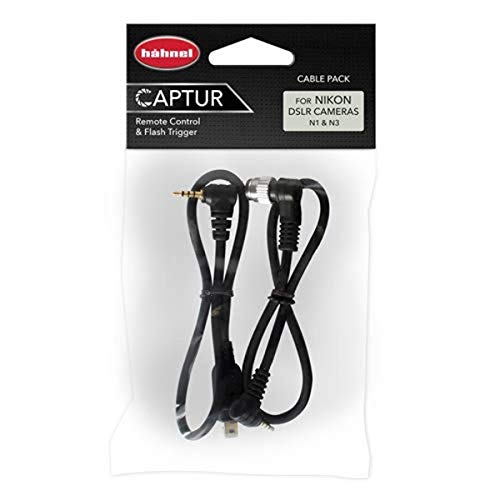 Hähnel Captur 2er Kabel Set für Fernbedienung für Nikon, Timer und Pro Modul/Ersatzkabel (N1 + N3) von Hähnel