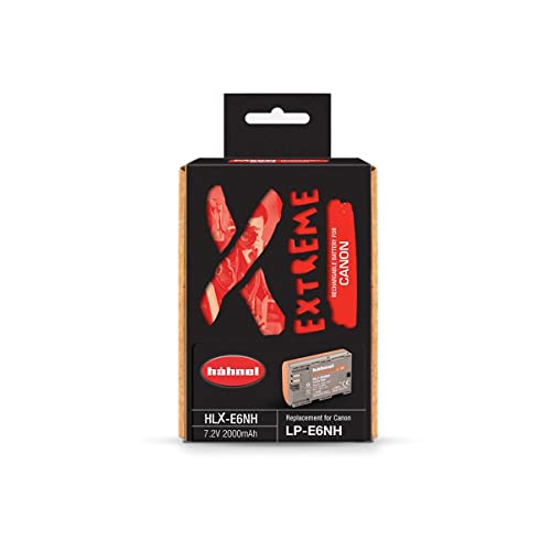 Hähnel - Extreme - HLX-E6NH - Lithium-Ionen-Akku für Canon - 2000 mAh - 7,2V - LP-E6 Accu - Robust, stoßfest und kältebeständig Hähnel - Extreme - HLX-E6NH - Lithium-Ionen-Akku für Canon - 2000 mAh - 7,2V - LP-E6 Accu - Robust, stoßfest und kältebeständig von Hähnel
