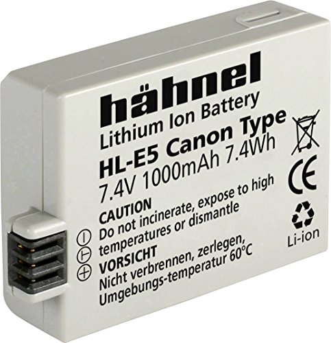 Hähnel Fototechnik HL-E5 Kamera-Akku ersetzt Original-Akku (Kamera) LP-E5 7.4 V 1000 mAh von Hähnel