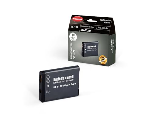 Hähnel HL EL19 Li-Ionen Ersatzakku für Nikon Coolpix S2500, S3100, S4100 (3,7 V, 700 mAh) von Hähnel