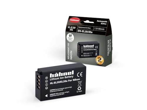 Hähnel HL EL20a 7,2V 880mAh Li-Ion Ersatzakku Typ Nikon EN-EL20 für Nikon 1 AW1, J1, J2, J3, S1, V3 von Hähnel