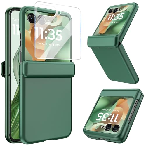Haeuorey Schutzhülle für Motorola Razr 2025/2024, integrierter Displayschutz und Scharnierschutz, schlank, Ganzkörper-Schutzhülle, robust, kratzfest, stoßfest, Grün Haeuorey Schutzhülle für Motorola Razr 2025/2024, integrierter Displayschutz und Scharnierschutz, schlank, Ganzkörper-Schutzhülle, robust, kratzfest, stoßfest, Grün von Haeuorey