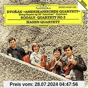 Dvorak / Kodaly: Streichquartett Nr. 12 (Amerikanisches Quartett) + Nr. 2 Op. 10 von Hagen Quartett