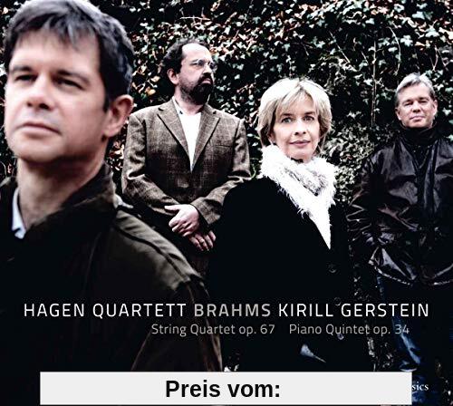 Johannes Brahms: String Quartet op. 67 & Piano Quintet op. 34 von Hagen Quartett