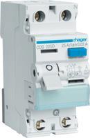CDS225D Fi-Schalter 2-pol 6kA 25A 30mA Typ A QC (CDS225D) von Hager
