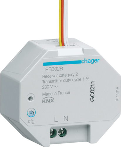 Funk KNX UP Eingang 2fach 230V quicklink TRB302B (TRB302B) von Hager