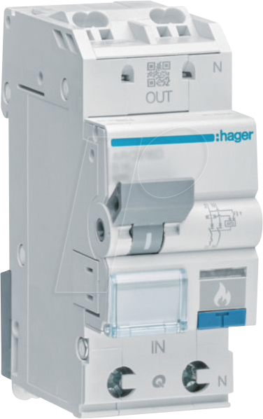 HAGER ARC963D - Schutzeinrichtung AFDD mit LS-Schalter 1P+N 6kA C-13 A 2M von Hager