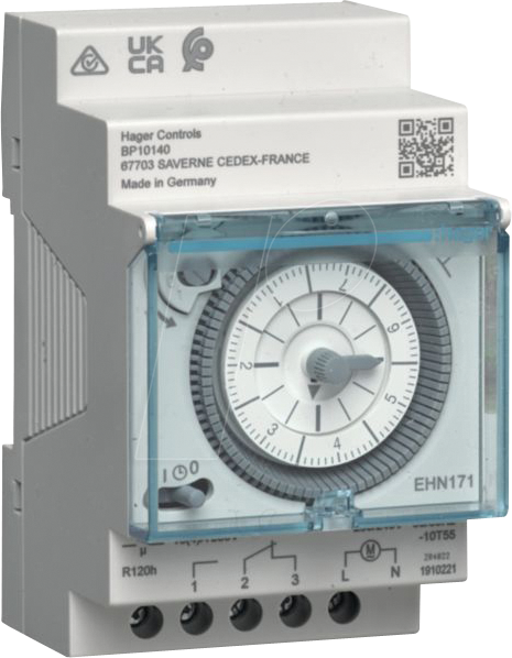 HAGER EHN171 - Schaltuhr elektromechanisch mit Gangreserve Wochenuhr 1W 16 A HAGER EHN171 - Schaltuhr elektromechanisch mit Gangreserve Wochenuhr 1W 16 A von Hager