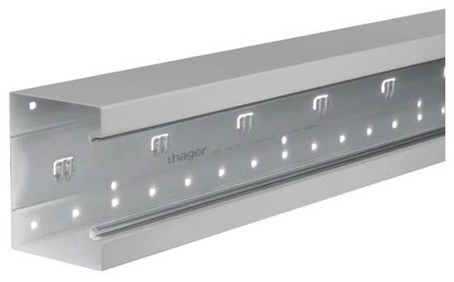 Hager BRS1001301VERZ Brüstungskanal Unterteil (L x B) 2000mm x 130mm 2m von Hager